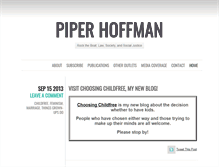 Tablet Screenshot of piperhoffman.com